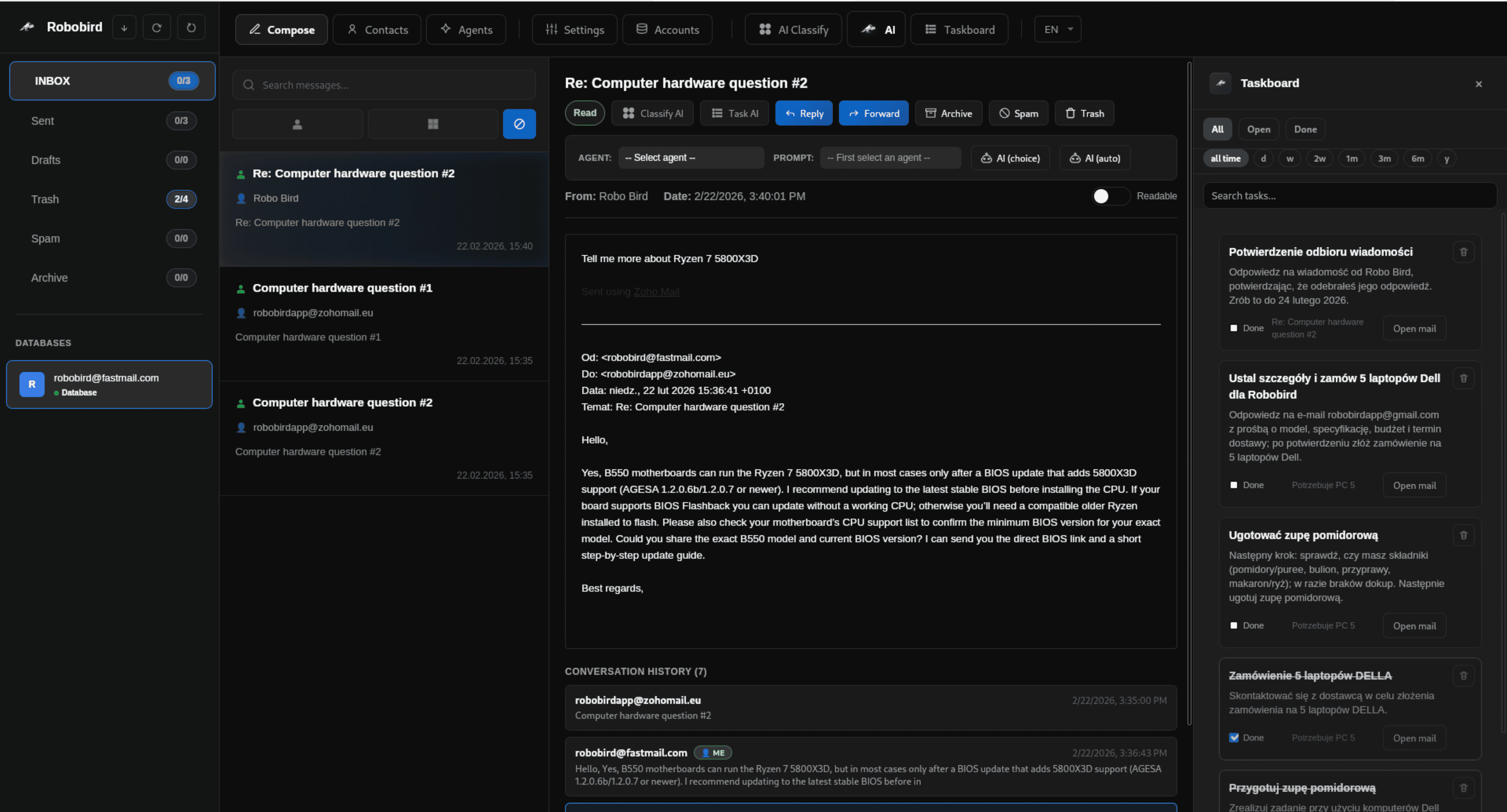 Robobird - TaskBoard